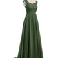 Brook Novio Vestido Con Aplicaciones Y Cuentas Verde Oliva Tallas Grandes