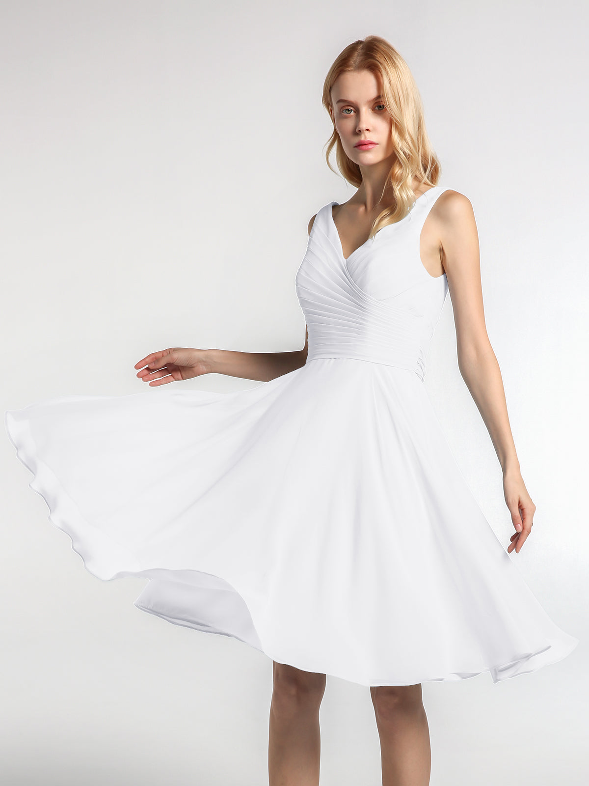 Vestido discount blanco circular