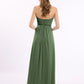 Dominic Sin Tirante Novio Largo Vestido Con Cuentas Verde Oliva Tallas Grandes