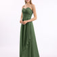 Dominic Sin Tirante Novio Largo Vestido Con Cuentas Verde Oliva Tallas Grandes