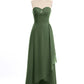 Dominic Sin Tirante Novio Largo Vestido Con Cuentas Verde Oliva Tallas Grandes