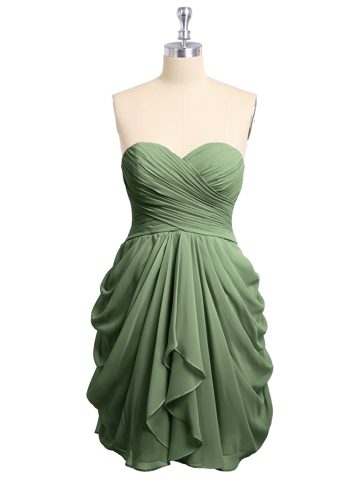 Doreen Novio Tirante Corto Vestido De Novia Verde Oliva Tallas Grandes