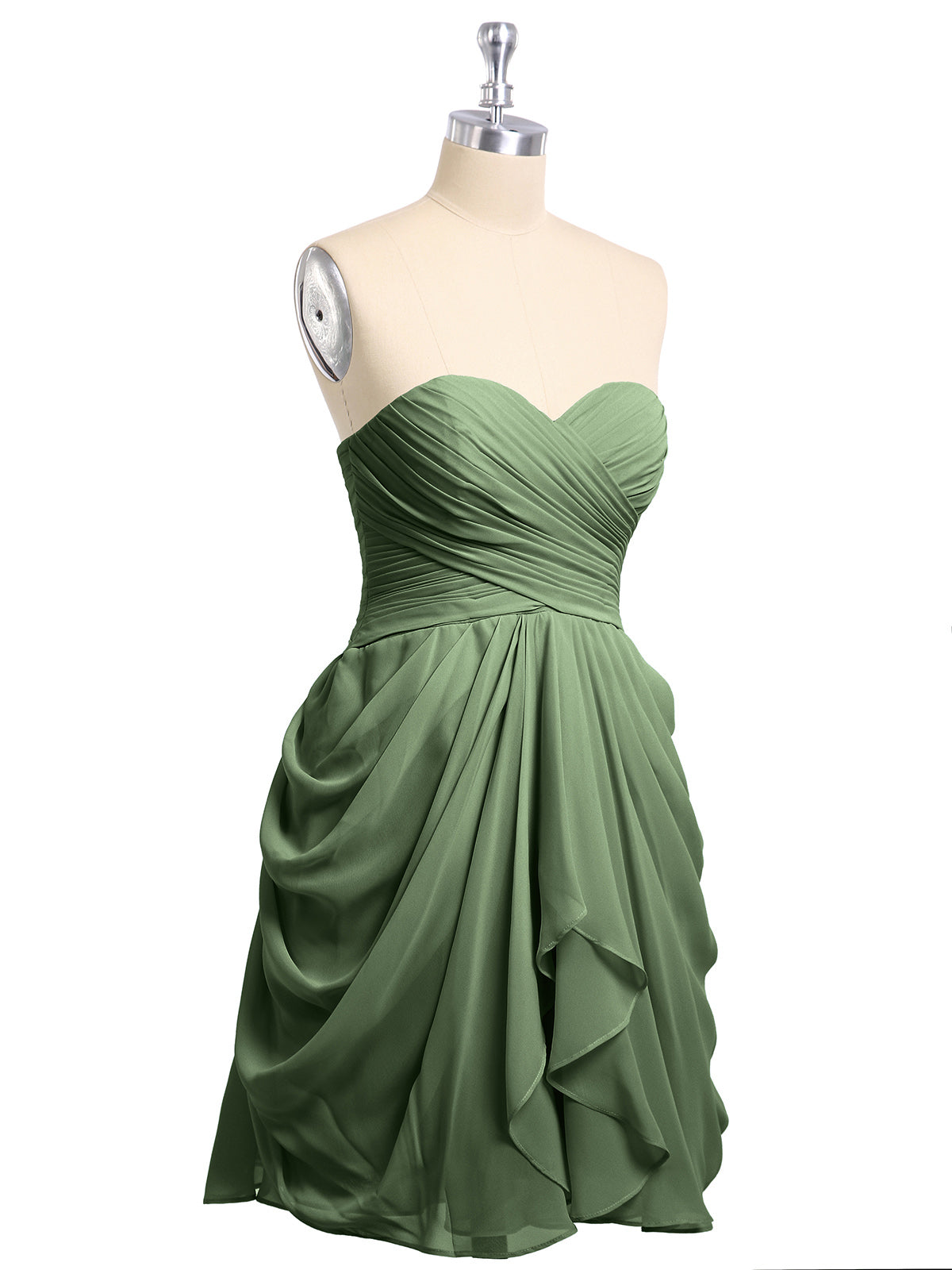 Doreen Novio Tirante Corto Vestido De Novia Verde Oliva Tallas Grandes