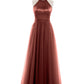 Ishtar Espejismo Largo Tul Vestido Terracota
