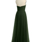 Vestidos de tul con escote ilusión y cintura cruzada Verde Oliva Tallas Grandes