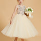 Vestidos Elegantes De NiñA De Las Flores Realzados Con Tul Y Detalles Apliques