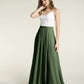 Vestidos de falda de chiffon con cuerpo de encaje marfil y abertura Verde Oliva Tallas Grandes