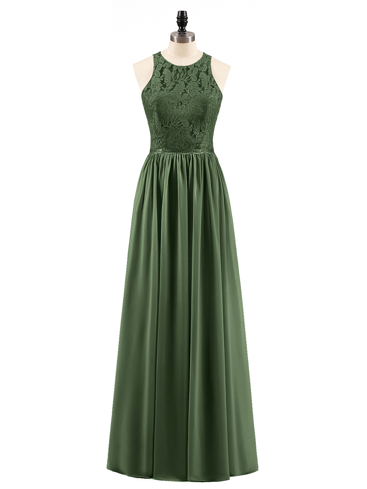 Suzanne Encaje Largo Vestido Con Novio Espejismo Verde Oliva Tallas Grandes
