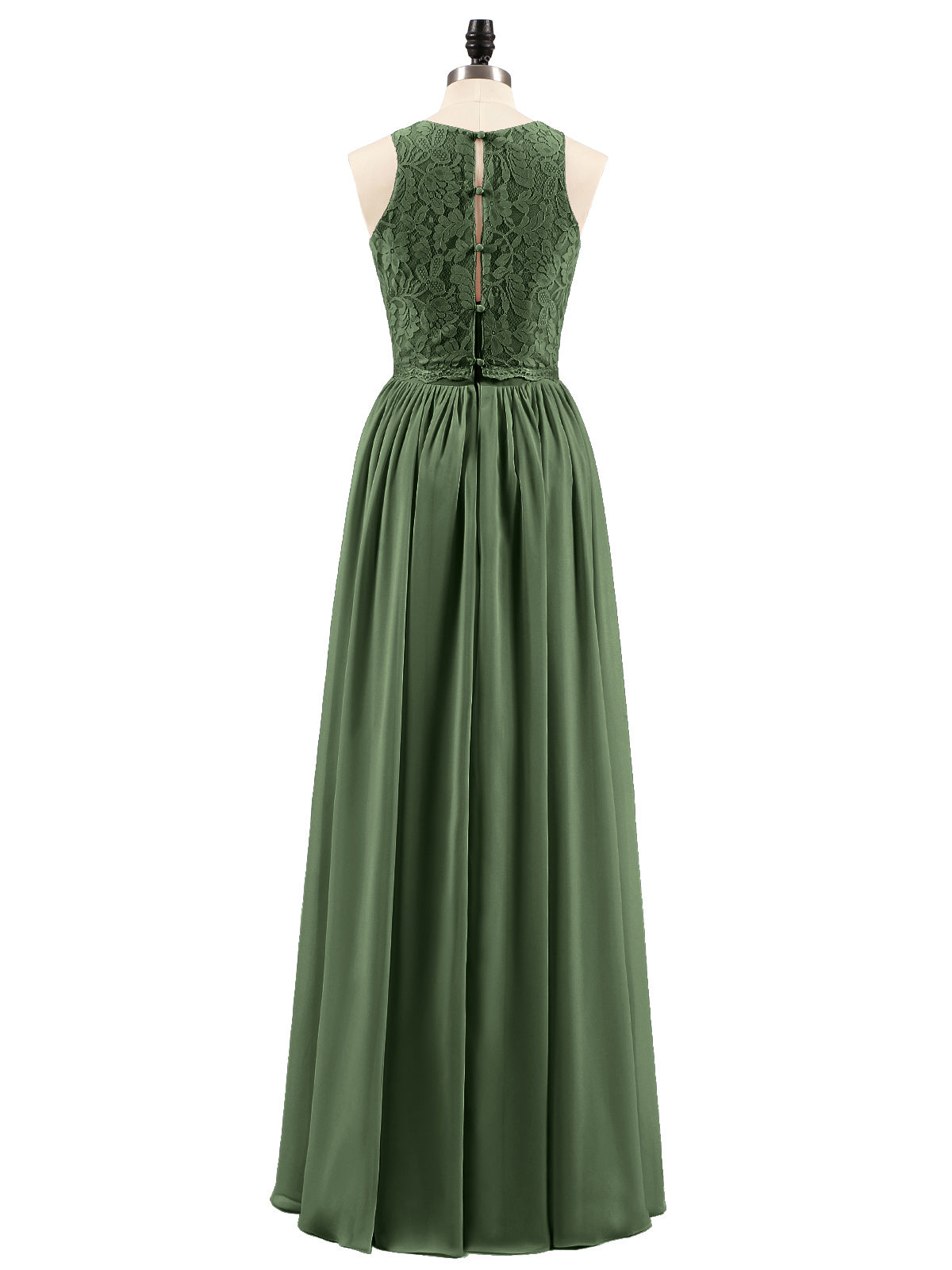 Suzanne Encaje Largo Vestido Con Novio Espejismo Verde Oliva Tallas Grandes