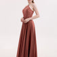 Tallulah Encaje Y Gasa Vestido De Dama De Honor Terracota