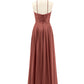 Tallulah Encaje Y Gasa Vestido De Dama De Honor Terracota