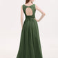 Valerie Encaje Y Gasa Vestidos Con Espalda Abierta Verde Oliva Tallas Grandes