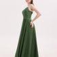 Veronica Tirante Espagueti Encaje Vestido Con Espalda Corse Verde Oliva Tallas Grandes