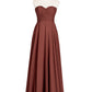 Wendy Sin Tirante Novio Maxi Vestido De Dama De Honor Terracota